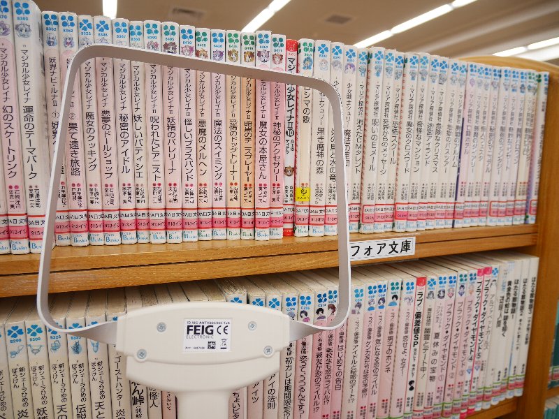 蔵書点検の様子(普通の本棚)