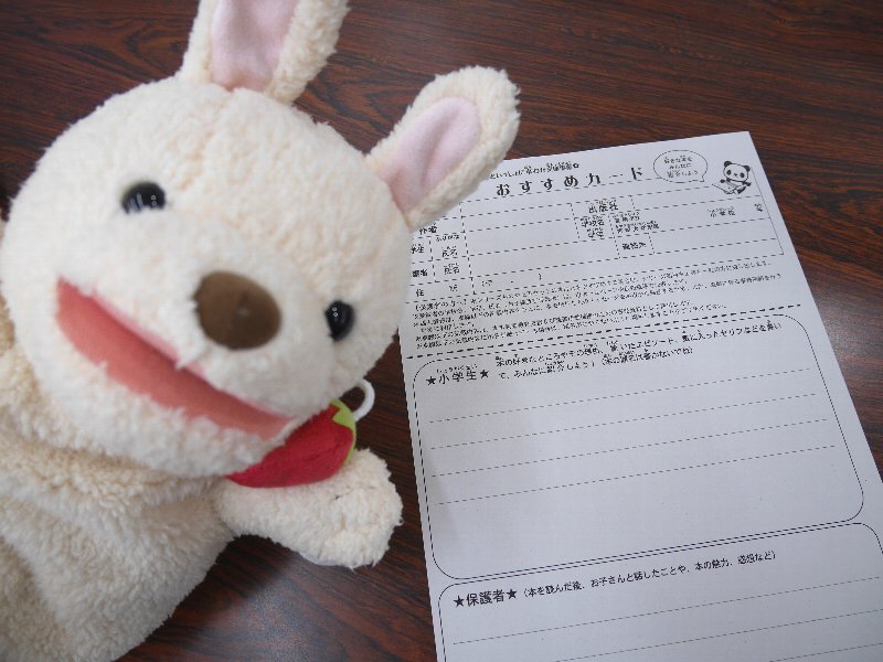 おすすめカードとうさぎ